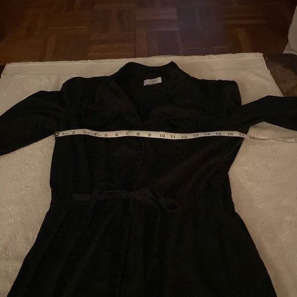 Ann Taylor Loft beautiful black dress w/ pockets & fabulous material. Love this! - Picture 13 of 16